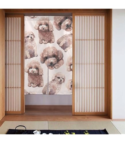 Amazon｜Chioee 暖簾 遮光 のれん 和柄 麻の葉模様 和風 かわいい